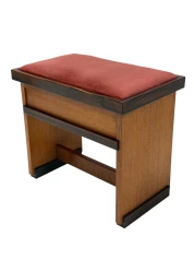 Art Deco Modernistl Stool by Hendrik Wouda for Pander, 1924